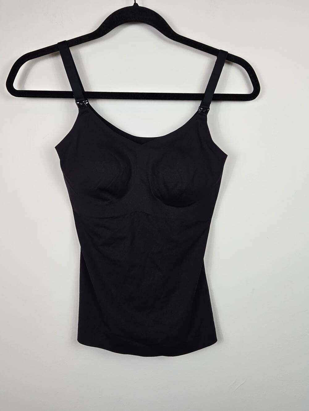 NWT Knix Leakproof Nursing Tank Black Wireless Padded Bra Cami Size S Maternity